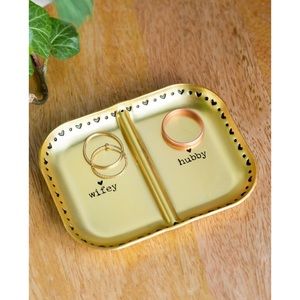 Francesca’s Natural Life Wifey Hubby Trinket Dish